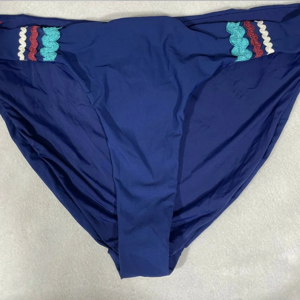 NEW Red Carter Rickrack Hipster Bikini‎ Bottoms